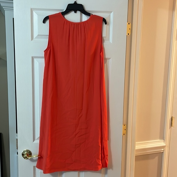 Eileen Fisher Tencel Viscose Crepe Round Neck Dress - Picture 7 of 8